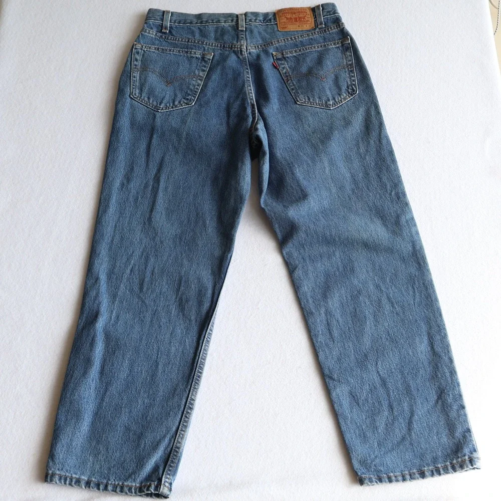 Vintage Y2K Levis 550 Jeans Men's 36x30 Denim USA Medium Wash 2001